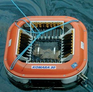 skimmer per idrocarburi a bande oleofile / per acque calme / per fiume