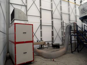 estrattore di polvere mobile / per cantiere navale