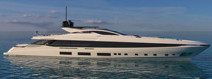 super-yacht da crociera / raised pilothouse / in alluminio / dislocante