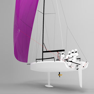 monoscafo / con chiglia da regata / da regata / con poppa aperta