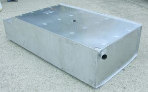 serbatoio di acqua / per barca / su misura / in acciaio inox