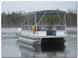 barca turistica catamarano / entrobordo / elettrosolare / pontoon boat