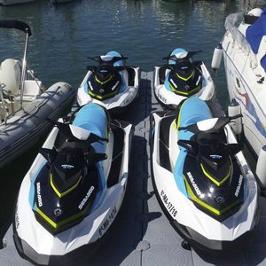 pontile galleggiante / modulare / per ormeggio a secco di jet-ski / per marina