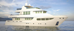 super-yacht da crociera / trawler / con cabina di pilotaggio / in acciaio