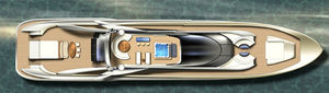 super-yacht da crociera / hard-top / dislocante