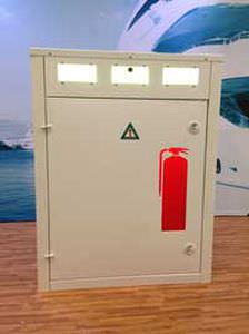 colonnina antincendio / con illuminazione incorporata / per pontile / in acciaio inossidabile