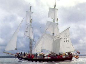 randa / vela di prua / downwind sail / per barca a vela tradizionale