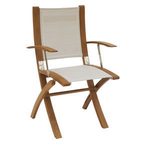 sedia standard per barca / pieghevole / in teak