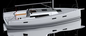 barca a vela da regata e crociera / con poppa aperta / con 2 o 3 cabine / con doppio timone a ruota