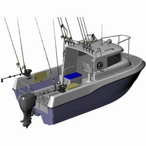 barca da lavoro / catamarano / fuoribordo