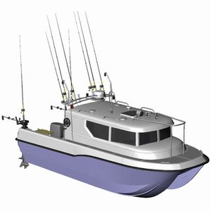 barca da lavoro / catamarano / fuoribordo