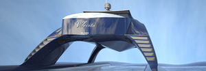 super-yacht di lusso catamarano a motore / ad alte prestazioni / hard-top