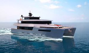 super-yacht catamarano / da crociera / con fly chiuso