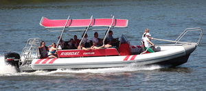 gommone fuoribordo / RIB / con console centrale / da immersione