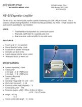 Poly-Planar ME�50 Expansion Amplifier