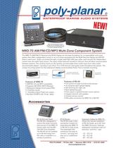 Poly-Planar MRD-70 AM/FM/CD/MP3 Multi-Zone Component System