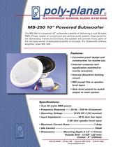 Poly-Planar MS-250 10� Powered Subwoofer