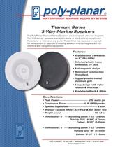 Poly-Planar Titanium Series speakers