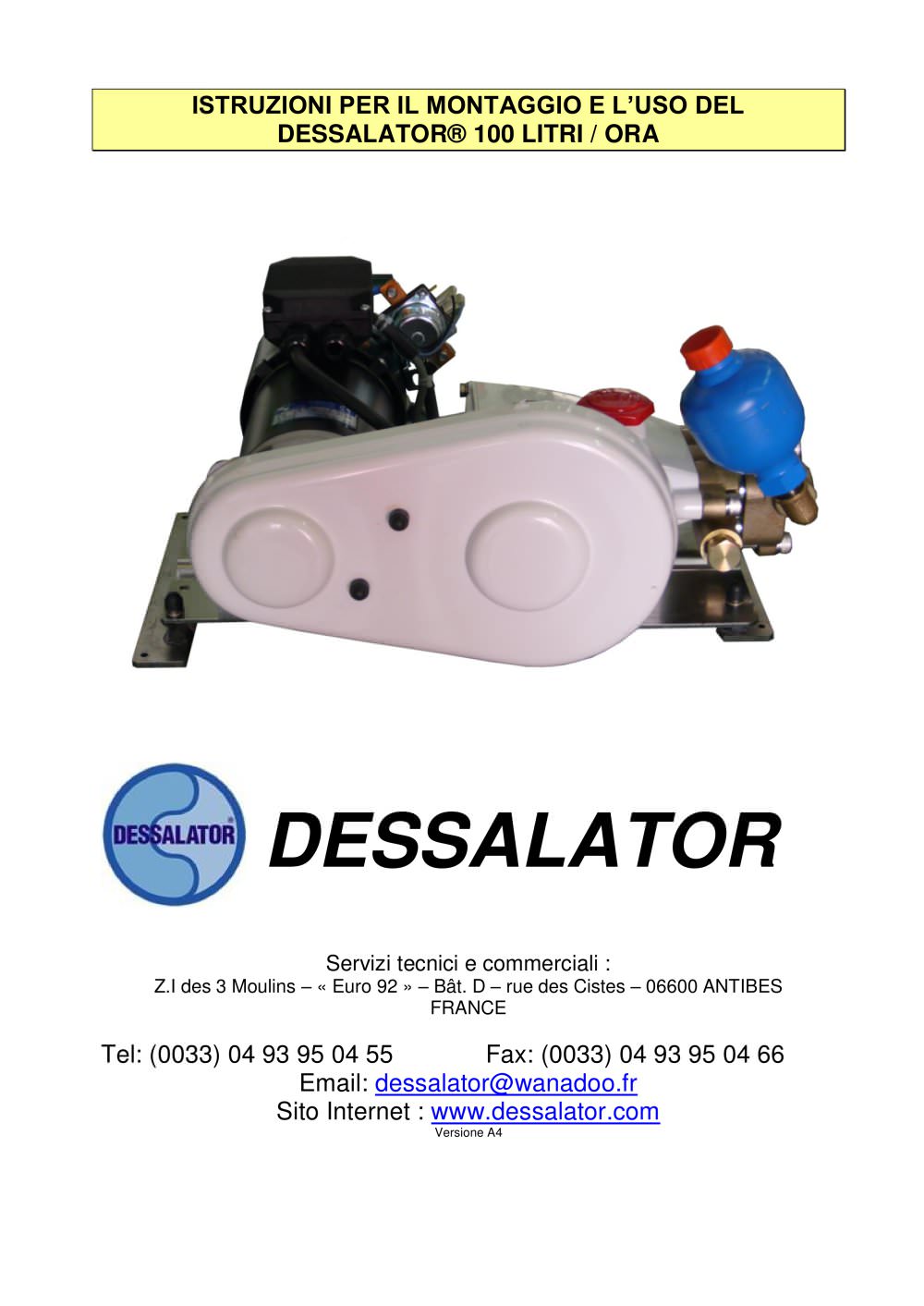 D 100 - Dessalator