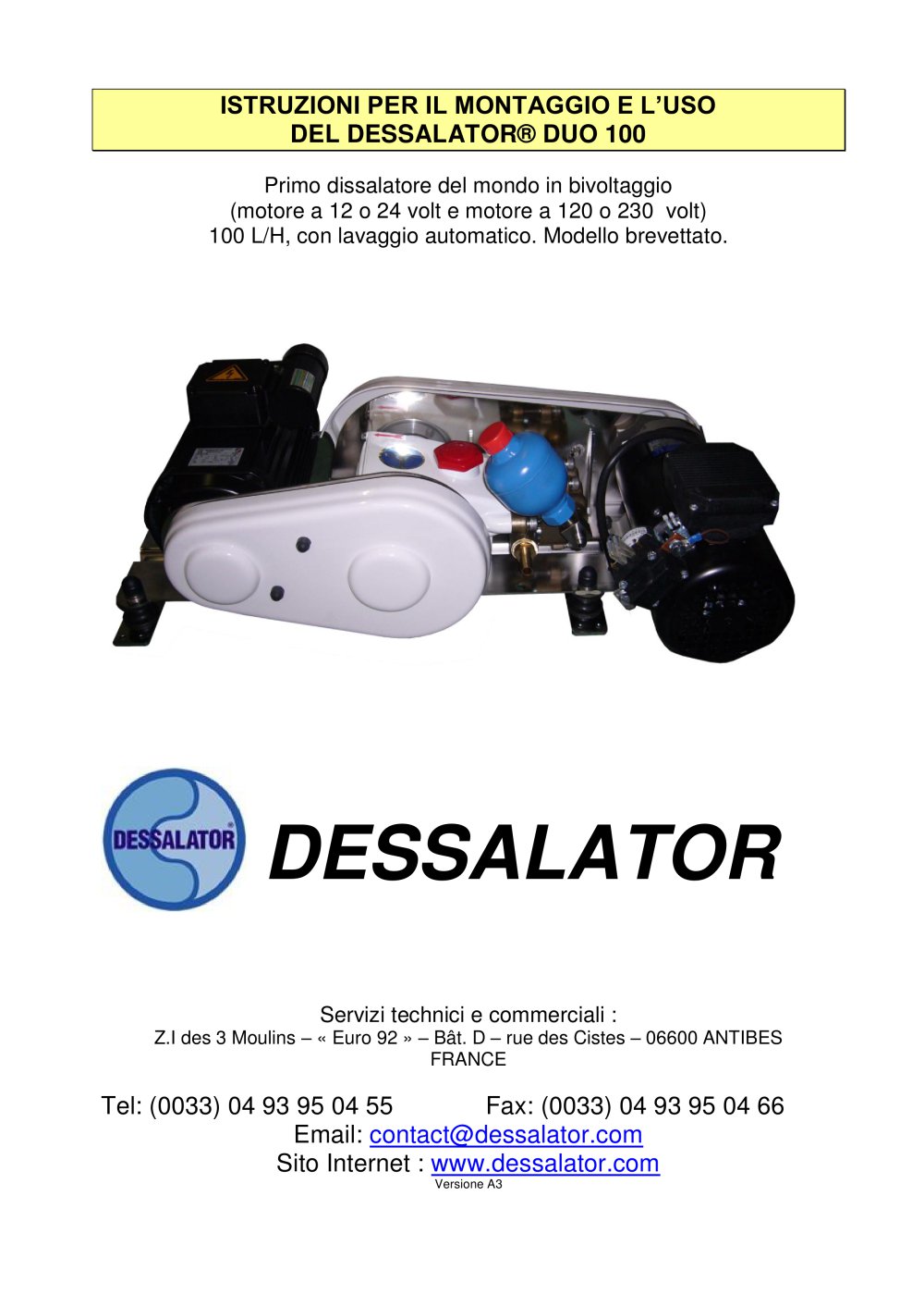 DUO 100 - Dessalator
