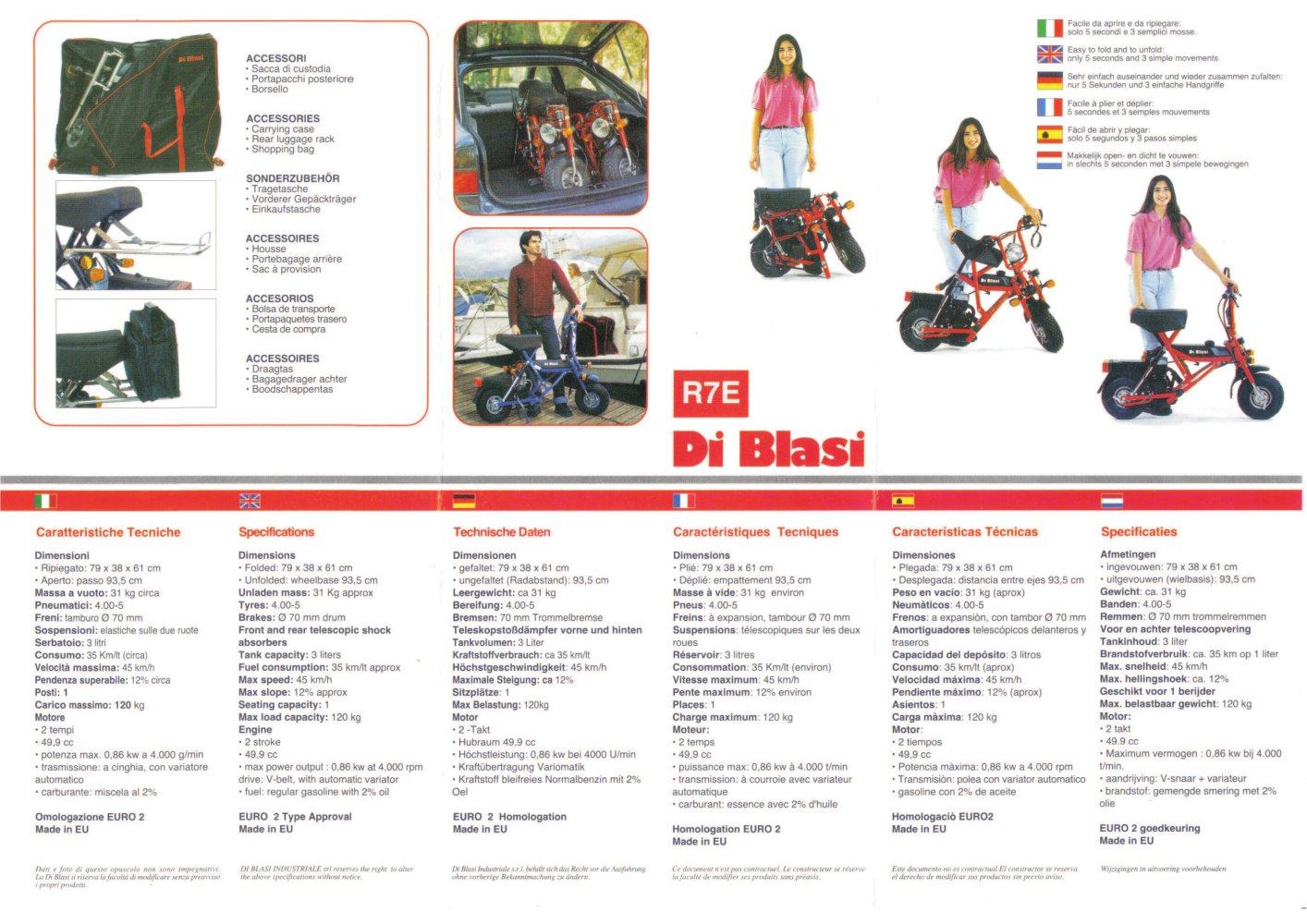 Ciclomotore pieghevole R7E - Di Blasi