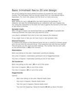 Basic trimsheet nacra 20 one design