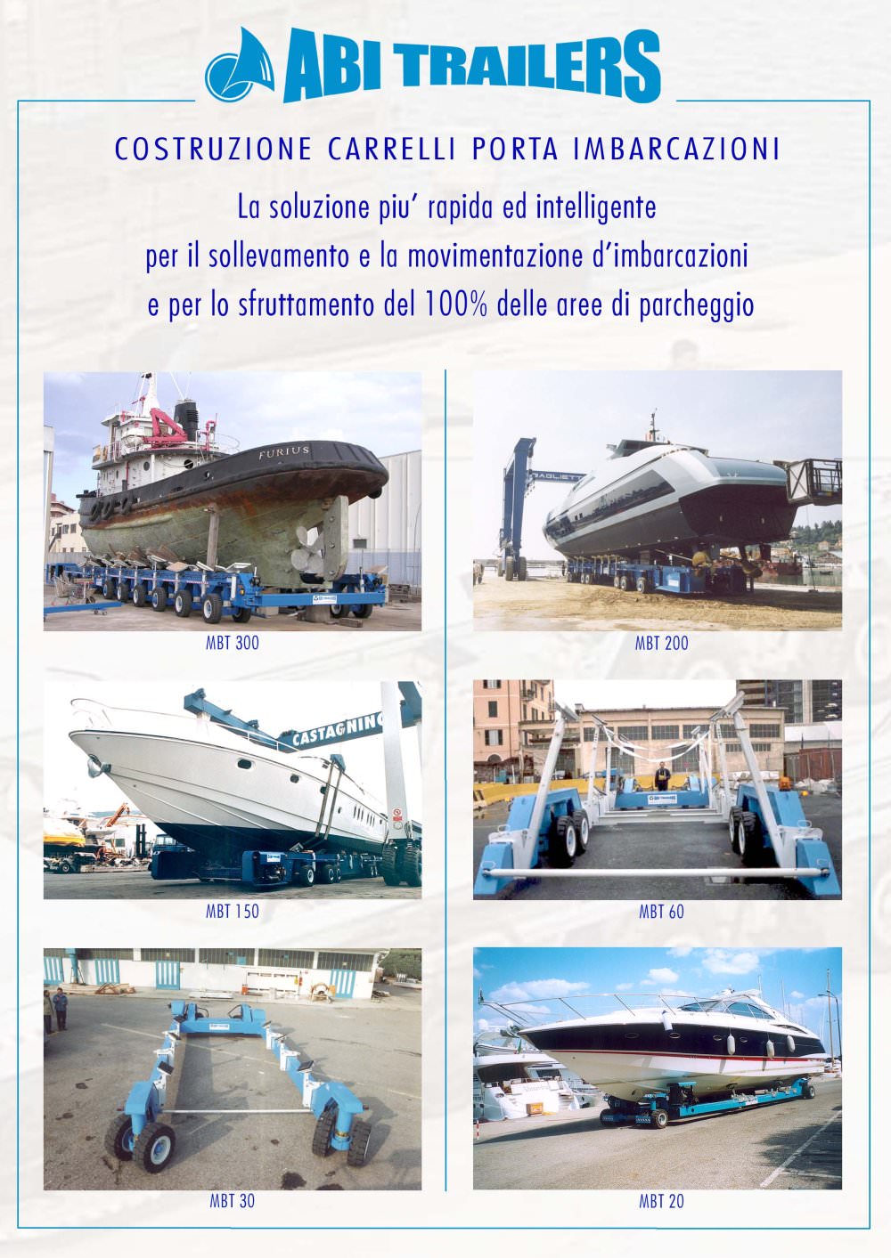 Costruzione carrelli porta imbarcazioni - ABI Trailers