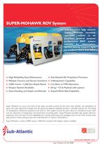 SUPER MOHAWK Inspection/Light Work Rov System Data Sheet