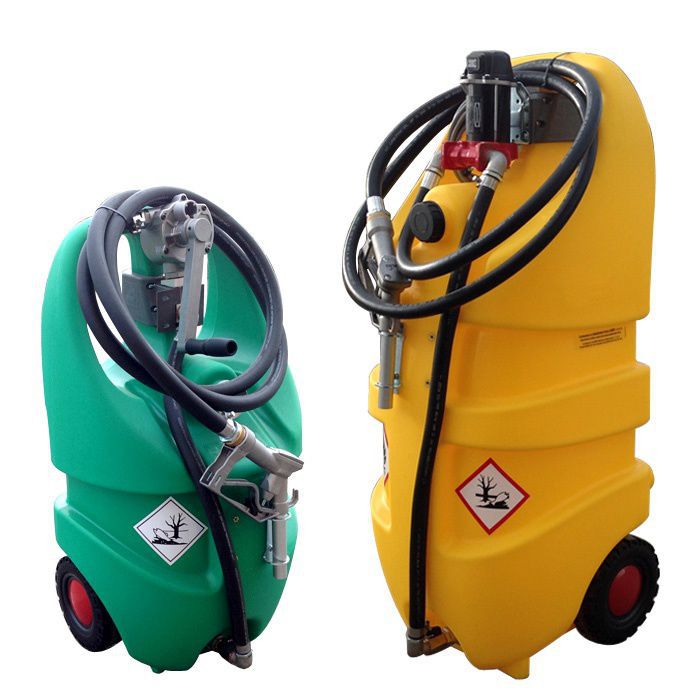 Serbatoio Travaso Carburante Wiltec Da 48 Litri Con Pompa 12V, Per Diesel E Benzina