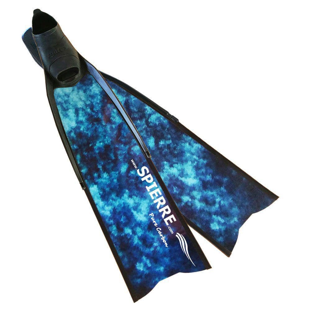 Pinne Sub Pinne Lunghe Apnea SEAC Talent, Pinne Medio Lunghe A Scarpetta Chiusa Per Pesca Subacquea, Apnea E Immersioni Unisex-Adult, Camo Blu, 36/38 Fucile Subacqueo Pinne Per Pesca Subacquea