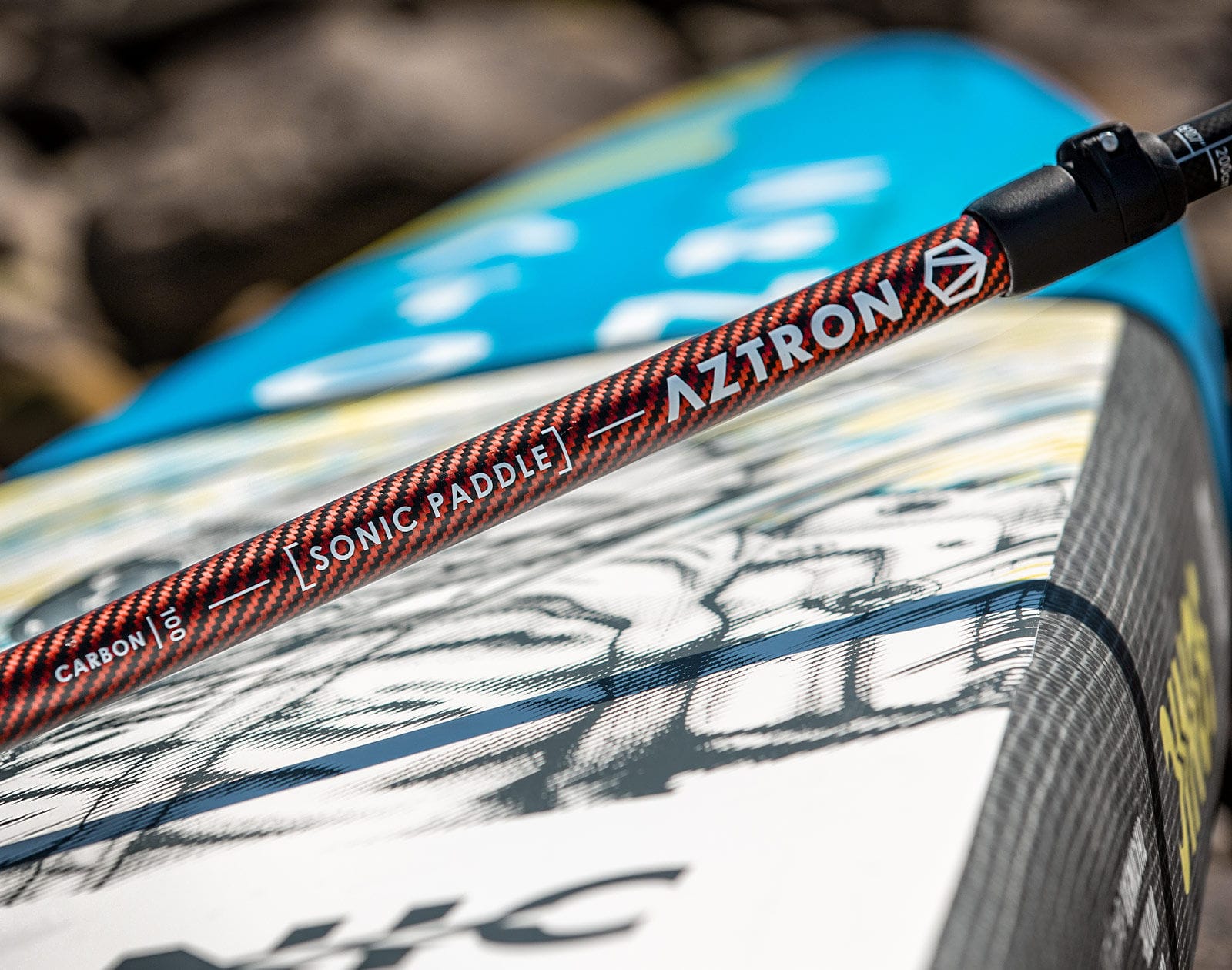 Pagaia SUP AZTRON Next Carbon 30% - Regolabile 185-225 Cm Per Touring