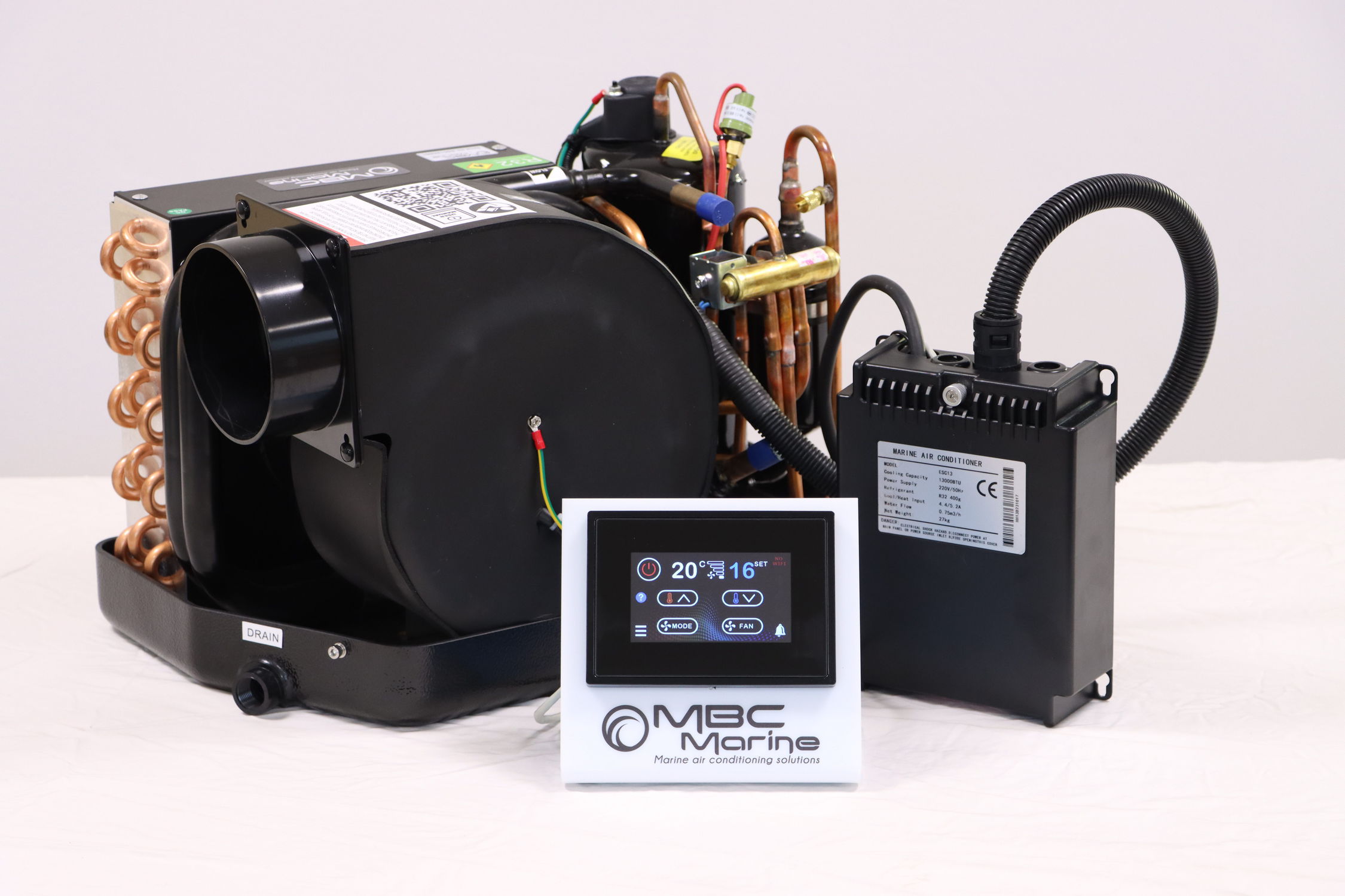 MARINE TOWN Ventilatore Oscillante Da Barca 12V - Bianco/Blu - Foto 2