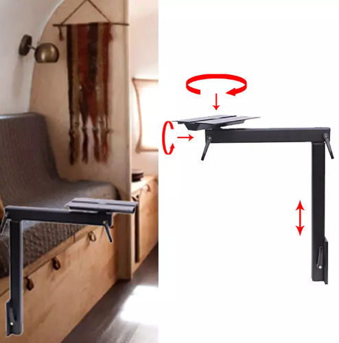 Gamba Tavolo Regolabile Fydun 430-745 Mm - In Alluminio Per Camper, Roulotte E Barche - Foto 2