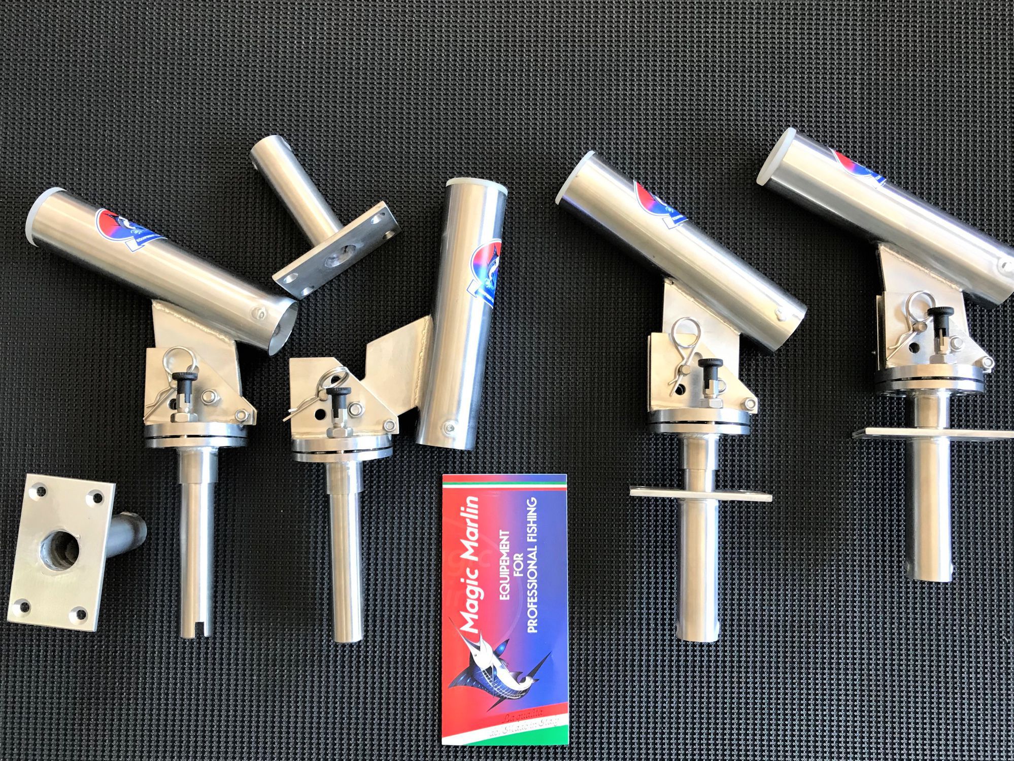 A&N 4 Supporti Per Canna Da Pesca In Acciaio Inox, 30-50 Cm - Foto 6