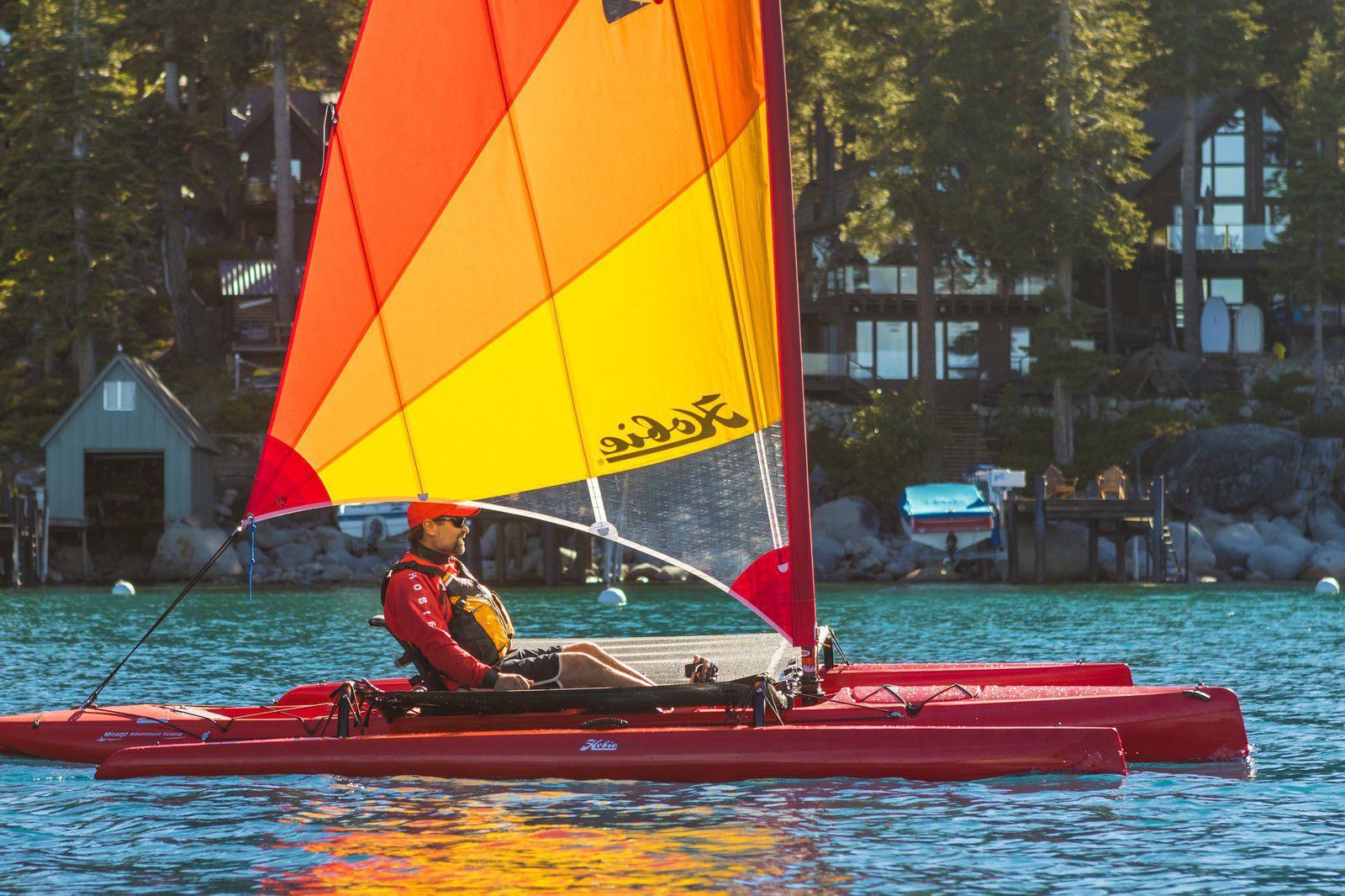 Kayak sitontop MIRAGE ADVENTURE ISLAND Hobie Cat USA rigido