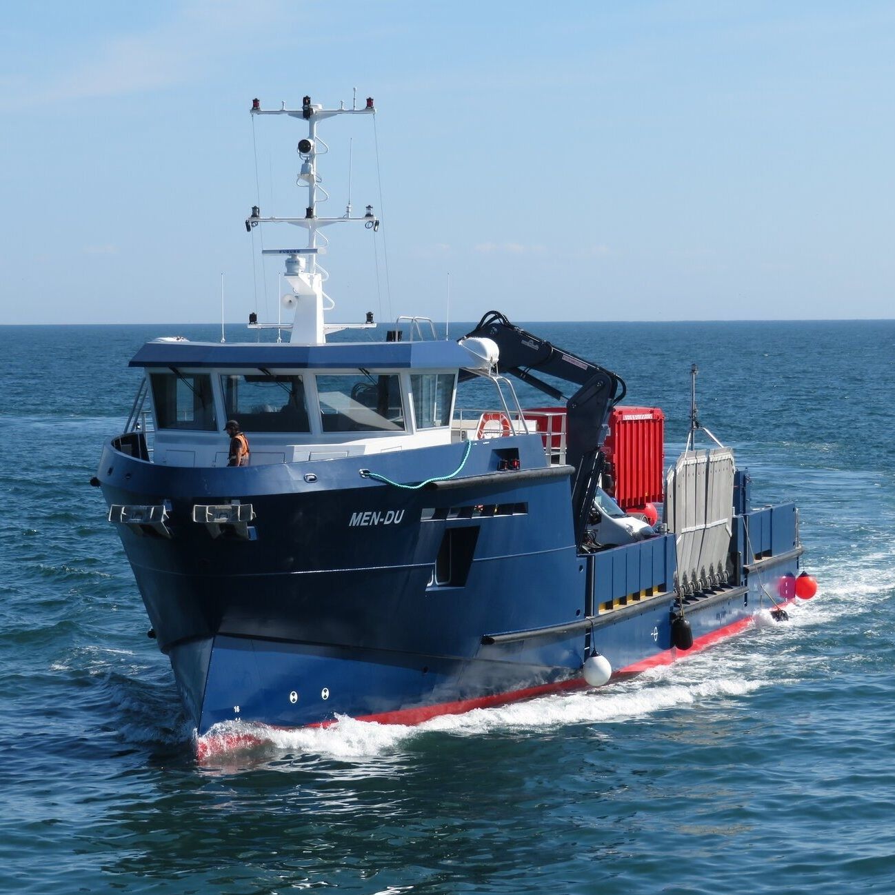 Nave da carico MEN DU Chantier Naval Delavergne in alluminio