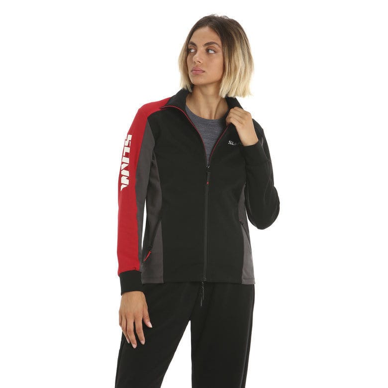 CL Convallaria Maglia Termica 2 Pezzi Donna - Pile Morbido, Compressione, Manica Lunga, Nero-Bianco, XXL