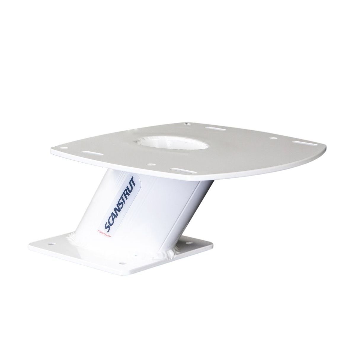Supporto Per Antenna VHF Marino In Acciaio Inossidabile 316 – Regolabile A Cricchetto, Per Binari Da 22 A 25 Mm, Con Leva Per Abbassamento Rapido