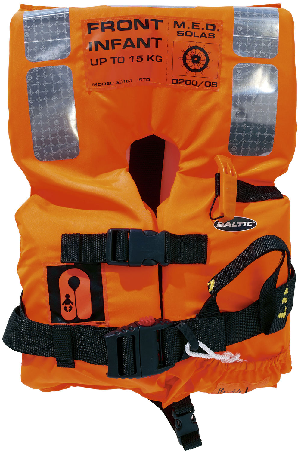 Giubbotto Di Salvataggio Bambino Baltic Pro Sailor 100N – Mod. 1284 Arancione, Taglia 30-40 Kg - 2