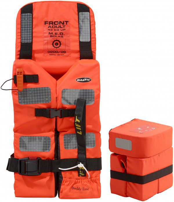 Baltic Pro Sailor 100N - Giubbotto di salvataggio per bambini (mod. 1284), colore: arancione, dimensioni: 40-50 kg