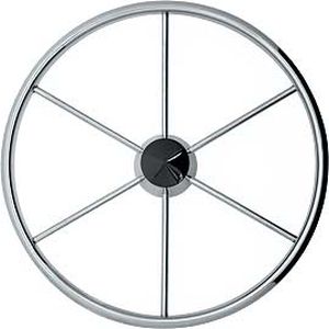 Volante Per Barca In Acciaio Inox Con Impugnatura Antiscivolo - Diametro 13-1/2''