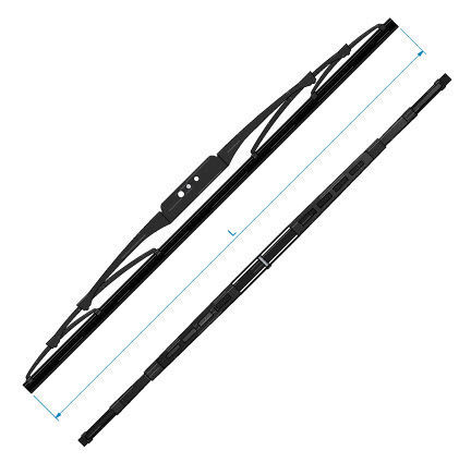 RIDEX 298W0332 Tergicristalli 430 mm posteriore, Spazzole tergicristallo con tecnologia ibrida, Fissaggio a gancio | AUTODOC prezzo e recensioni