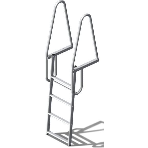 Scaletta per Piscina Fuori Terra 2 Gradini Altezza 84 cm Antiruggine