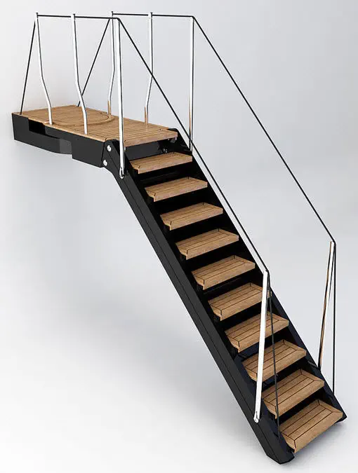 Superficie antiscivolo per scale inclinate (170 x 49 cm