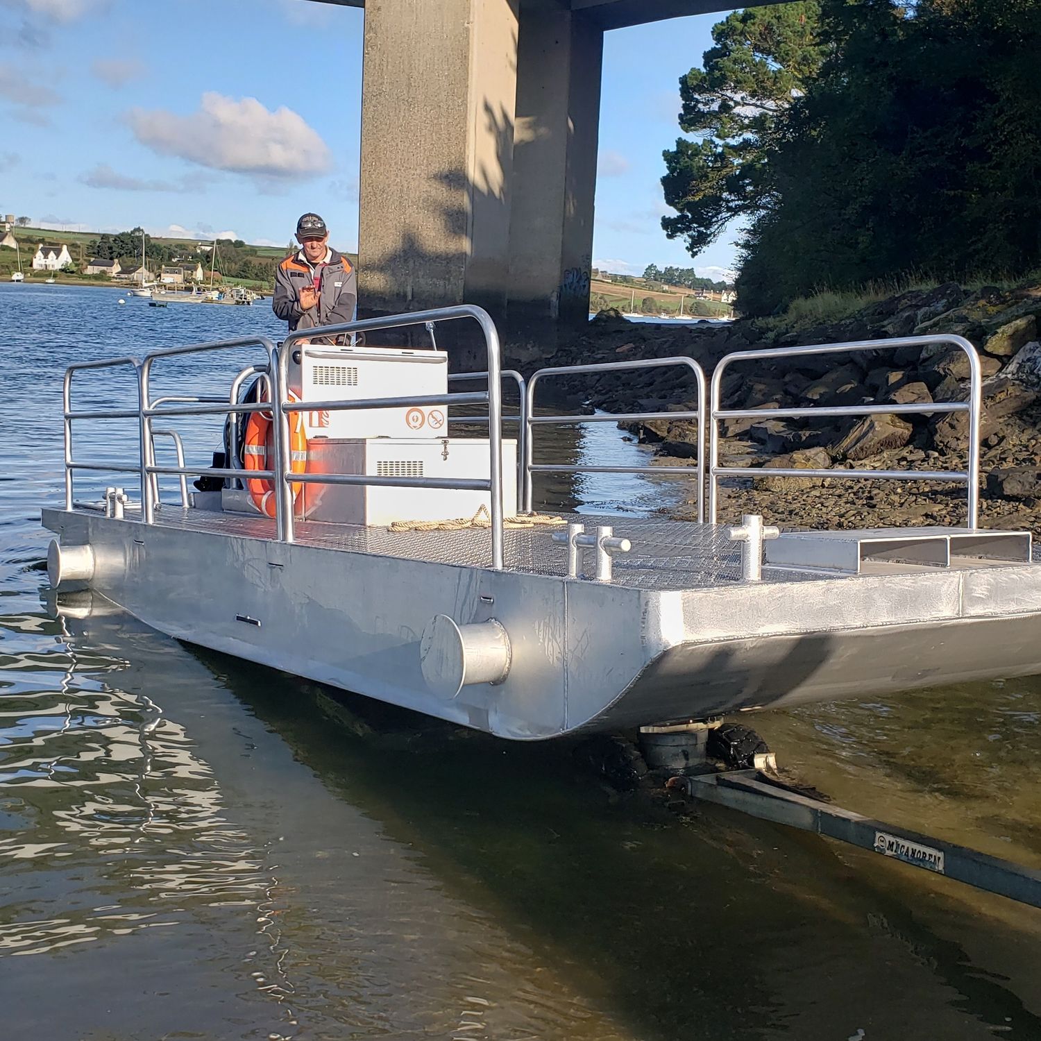 Small Aluminum Crane Barge Barge Aluminum Boat Boat vrogue.co