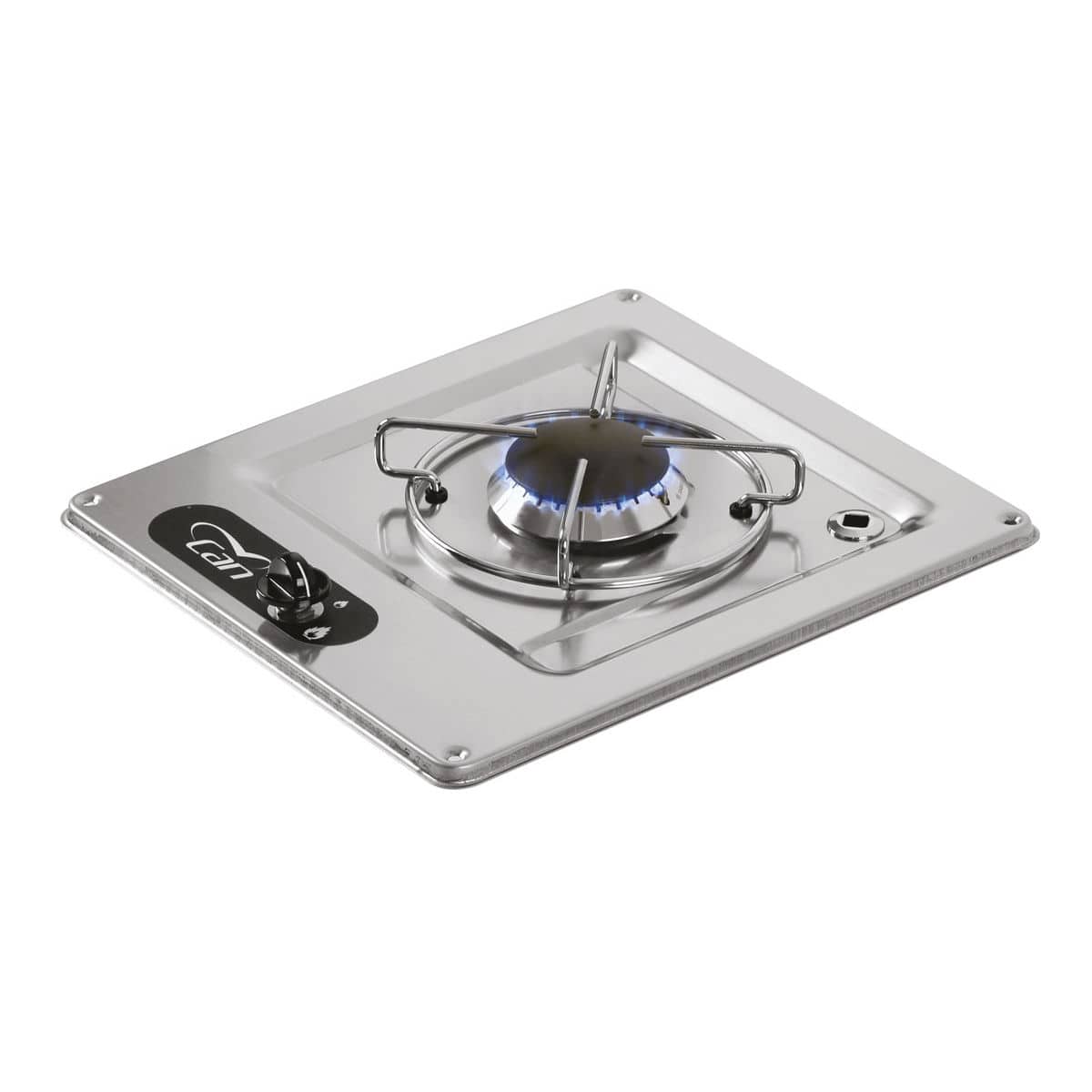 Piano Cottura A Gas INTEC 1 Fuoco 1500W – Fornello Portatile In Acciaio Per Campeggio E Casa (Bianco)