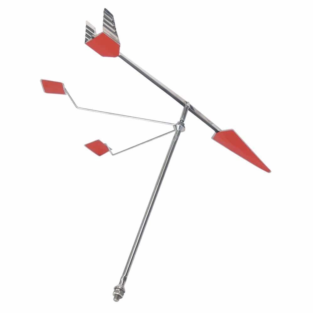 GATE14® Nastri Segnavento Per Barca A Vela (2 Pezzi Rosso/Verde) - Fissaggio Su Sartie Da 3 Mm - Indicatori Direzione Vento Apparente