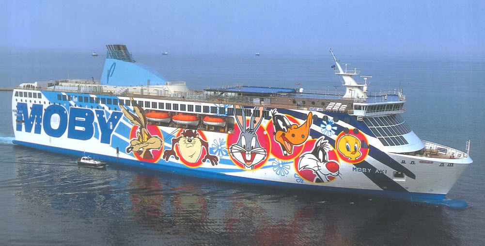 Traghetto per auto MOBY AKI Fincantieri Cantieri Navali Italiani