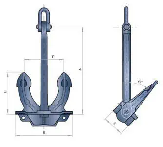 Àncora Hall Per Barche - 4 Kg, Acciaio Zincato, Per Tutti I Fondali - Foto 8