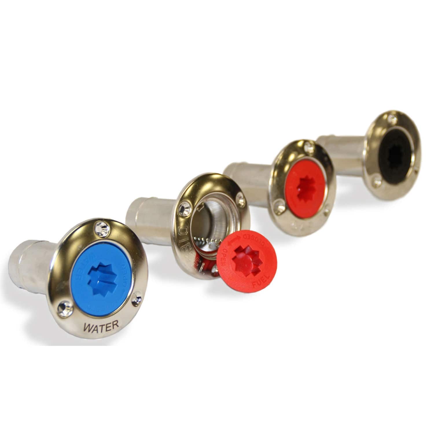 Tappo Serbatoio Carburante Per Fuoribordo 67D-24610-02 – 42mm In Acciaio Inox Con Catena Antigoccia